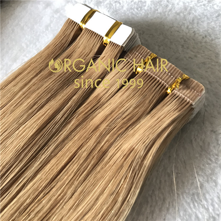  Tape in hair extensions with full cuticle intact  C111